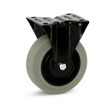 MESO Grau Gummi-Bockrolle 125 mm - 180 kg