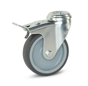 MESO Möbel-Lenkrolle gebremst 100mm - Mittelloch - 90kg