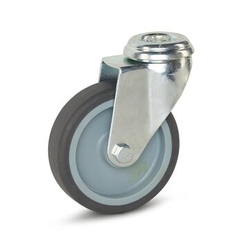 MESO Möbel-Lenkrolle mit Mittelloch - 100mm - 90kg