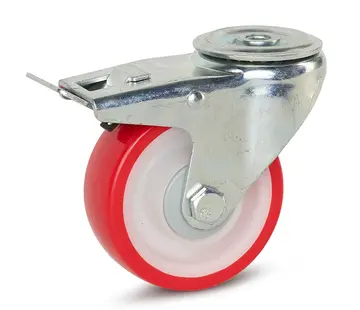 MESO PU Lenkrolle mit Feststeller 100 mm - 180 kg