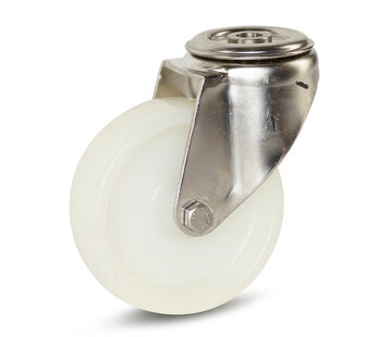 MESO Edelstahl Nylon-Lenkrolle 100 mm - 180 kg