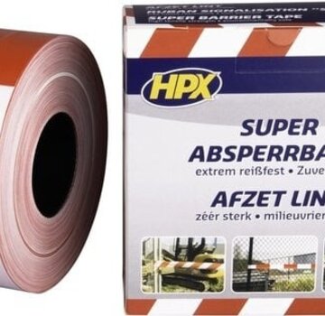 HPX HPX - Super Barrier Tape - Weiß/Rot - 80mm x 500m