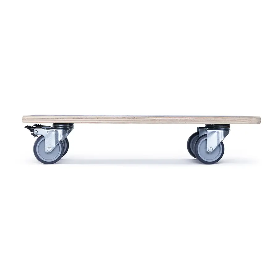 MESO Möbelroller - Rechteckig - Gebremst - TPR Gummirad - Max 250kg