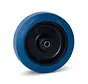 Blaues elastisches Gummirad - 125mm - 180kg