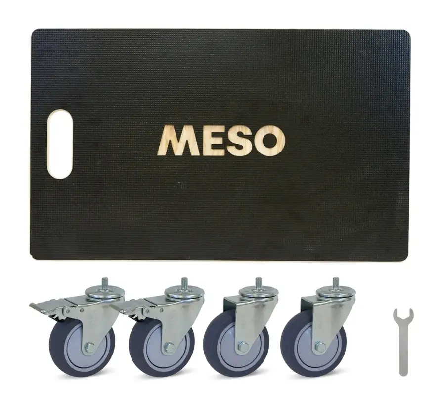 Möbelroller 2 x gebremst - TPR-Rad - 575mm x 350mm - 350kg