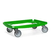 MESO MESO - Fahrgestelle - Rollenplattform ABS - Grün - Ladefläche 600 x 400mm - 4 TPR-Lenkrollen - 100mm - 250kg
