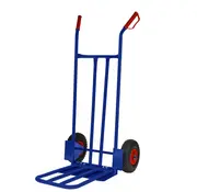 MESO Wagen blau - inkl. Ventil - Max 200 kg - Luftreifen Rot/Schwarz