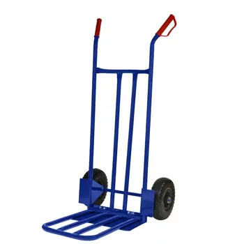 MESO Trolley blau - inkl. Ventil - Max 200 kg - Auslaufschutz (PU) Schwarz/Schwarz