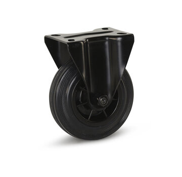 MESO Schwarzes Gummi-Lenkrad – 125 mm – 150 kg – Auslaufmodell – Auslaufmodell
