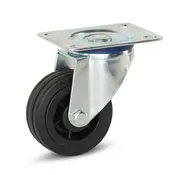 MESO Gummilaufrolle mit oberer Platte - 80mm - 60kg - Phase out