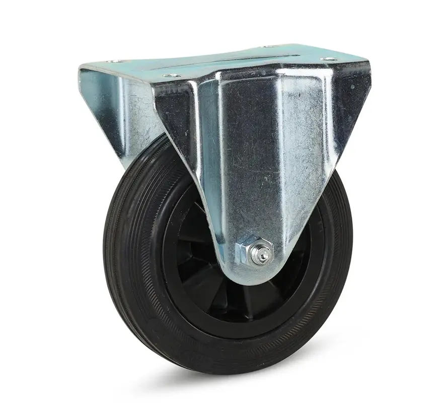 Bockrolle aus Gummi - 160mm - 140kg - Auslaufmodell