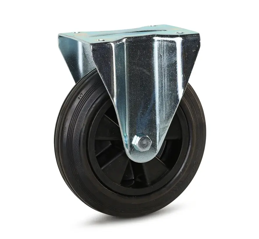 Bockrolle aus Gummi - 200mm - 200kg - Auslauf