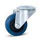 Blaue elastische Gummilenkrolle mit Mittelloch - 80mm - 100kg - Phase out - Phase out