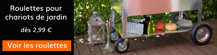 Des roulettes pratiques pour le jardin - Roues Roulettes Outlet