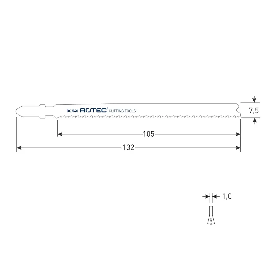 Lame de scie sauteuse - DC540 / T321BF (5 pièces)