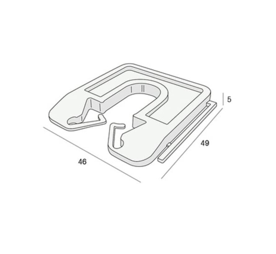 Milli-Max - Plaque de remplissage 5mm - Rouge (80 pièces)