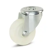 MESO Roulette pivotante à oeil roue polyamide blanc 80mm - 150kg