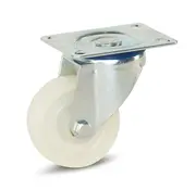 MESO Roulette pivotante à platine en polyamide blanc 80 mm - 150 kg