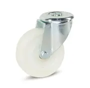 MESO Roulette pivotante à oeil roue polyamide blanc 100 mm 200 kg