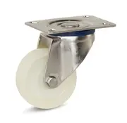 MESO Roulette pivotante avec chape en Inox bandage en polyamide 80 mm - 140 kg