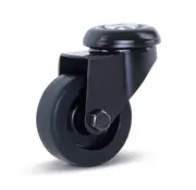 MESO Roulette pivotante pour meuble noir à oeil 50 mm - 40 kg