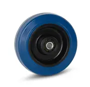 MESO Roue élastique en caoutchouc bleu - 100mm - 100kg