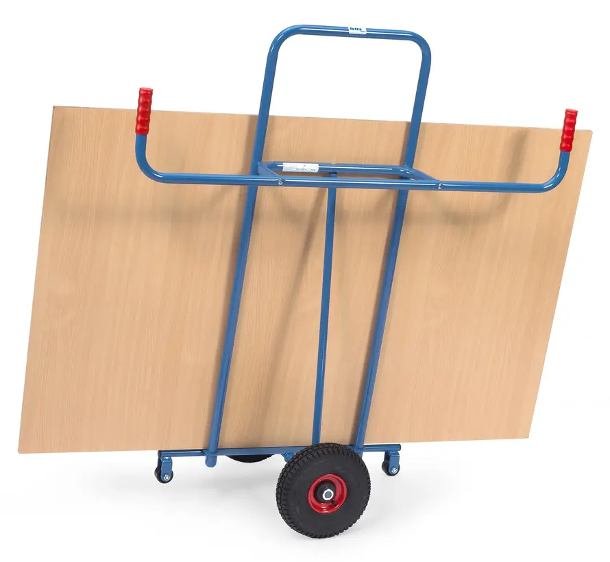 Fetra Chariot à plaques - PL 1 Caoutchouc plein 250 x 60 mm