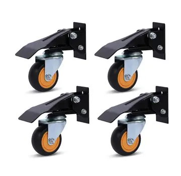 MESO Jeu de 4 roulettes réglables pour établi - 75 mm - 210 kg