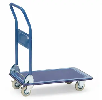 Fetra Chariot de magasin Fetra - Surface de chargement 910 x 610 mm - 250 kg - Poignée rabattable