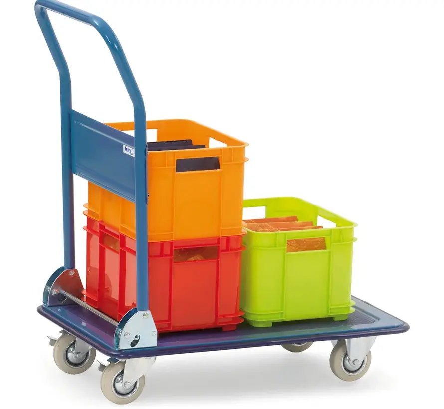 Fetra Chariot de stockage Surface de chargement 910 x 610 mm - 250 kg - Poignée rabattable