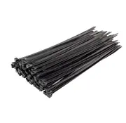 Attaches de cravate 7.8x450mm noir - 50pcs