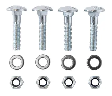 MESO Kit de montage M6 - 4x Boulon de blocage - 4x Ecrou - 4x Rondelle