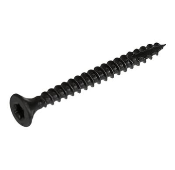 Blackline - Vis à panneaux d'aggloméré - Torx 20 Flathead - 4.0 x 20mm - Filet solide - Noir (100 pièces)