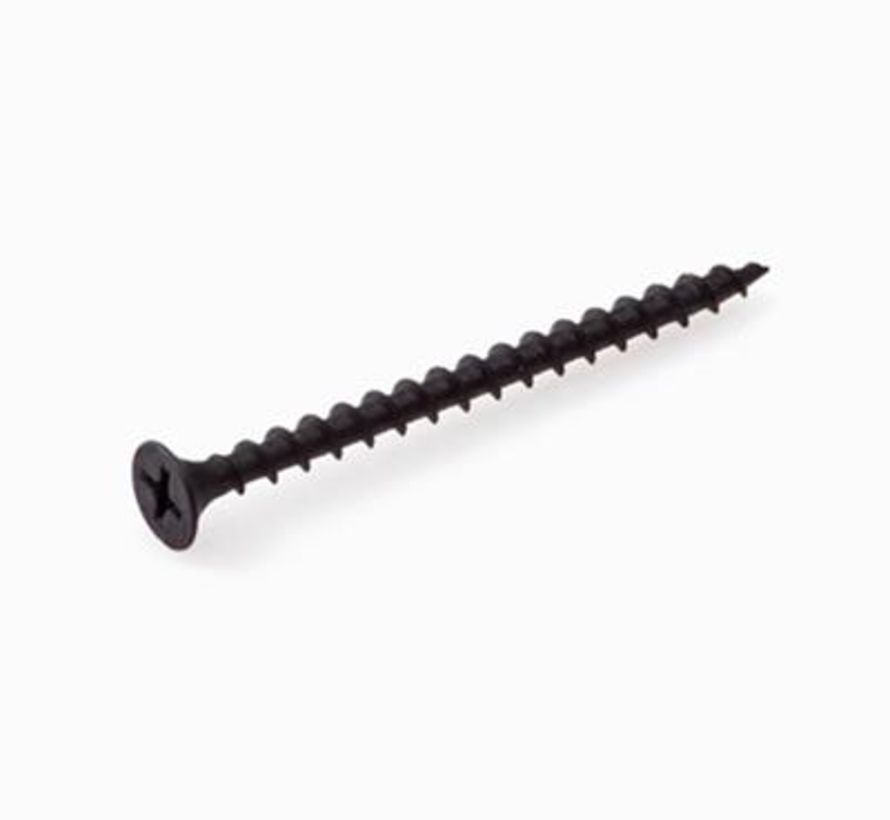 Vis à cloison sèche à filetage grossier - Phillips2 - 3.9x45mm - Phosphaté - Filet entier (1000 pièces)