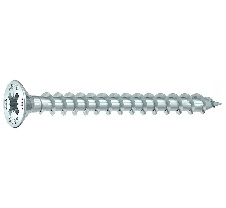 Heco Topix-Plus Screws - Pozidrive tête fraisée plate - 6x 90mm - Solid threads (100 pieces)