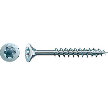 Spax - Vis à panneaux d'aggloméré - Torx 30 tête plate - 6 x 70mm - Filet partiel - WIROX (100 pièces)