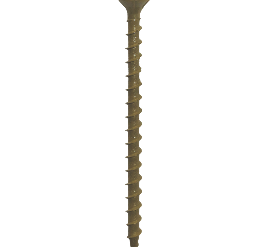 Woodies - Vis d'extérieur Ultimate Shield - tête fraisée plate Torx 20 - 4 x 50mm - filetage solide (200 pièces)