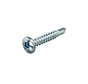 Vis à tôle autoperceuses - Phillips 2 tête cylindrique - 3.5 x 19mm - filetage plein - zingué (200 pièces)