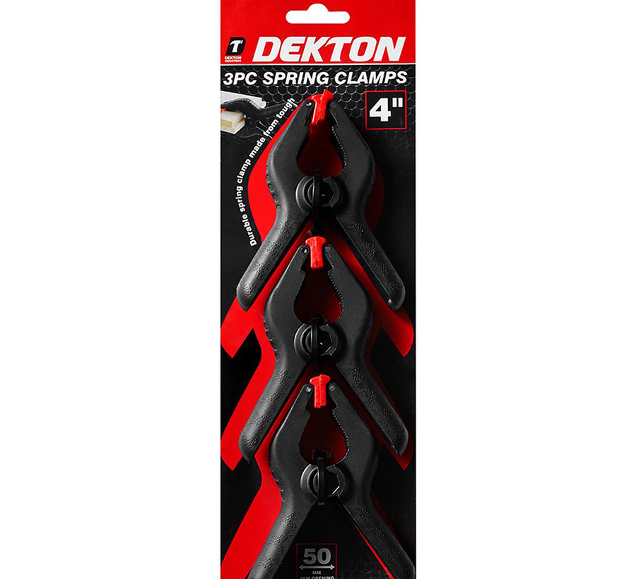 Dekton - Pinces à voile - Plastique - 100mm (3 pièces)