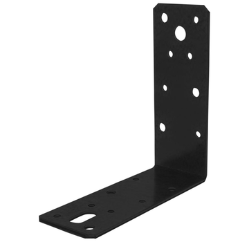 Starx Ancrage d'angle - Plat - 125x125x46x2.5 - Noir