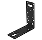 Ancrage d'angle - Plat - 150x150x60x2,5 - Noir