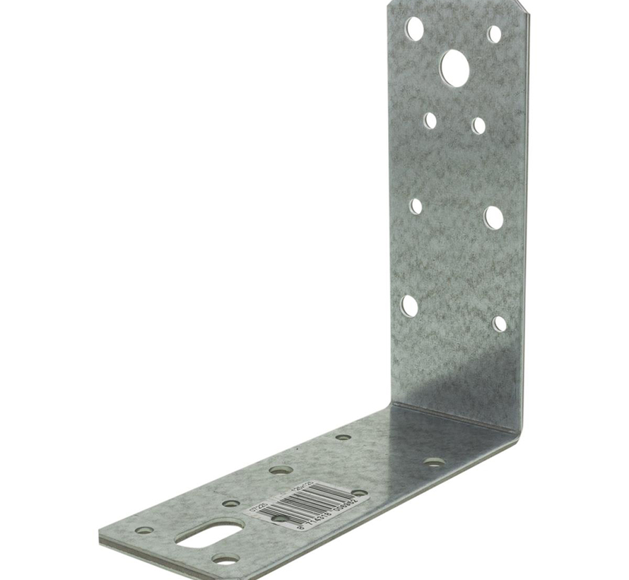 Ancrage d'angle plat - 125x125x46x2,5mm - Galvanisé