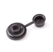 Bouchons de vis à bois - 7mm - Noir - Plastique (100 pièces)