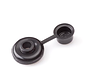 Bouchons de vis à bois - 7mm - Noir - Plastique (100 pièces)
