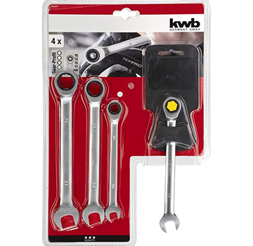 KWB Kwb - Jeu de cliquets à poussoir et à anneau - CV 10-17mm