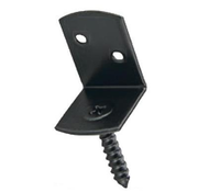 Support en L - Support en L avec vis - Noir (1 pièce)
