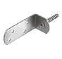 L bracket/L bracket avec vis surélevée - acier inoxydable (1 pièce)