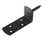 L bracket/L bracket avec vis surélevée - Noir - (1 pièce)