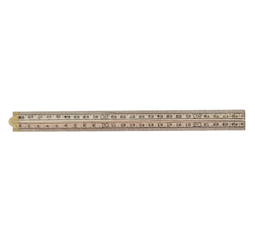 Schuil Holland - Règle pliante de charpentier - 100cm - Bois