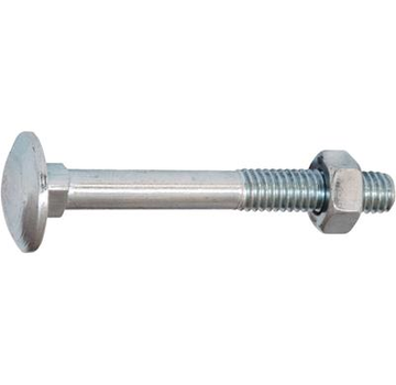 Boulons d'arrêt - M5 x 40mm - DIN603/555 - Zingué (200 pièces)